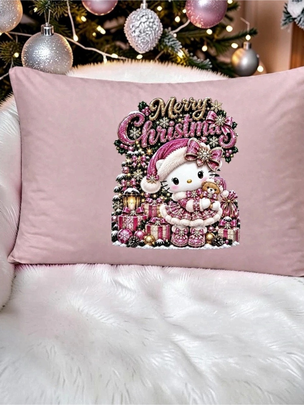 Personalized Christmas Standard Pillowcase – Custom Holiday Decor by coolgiftsss